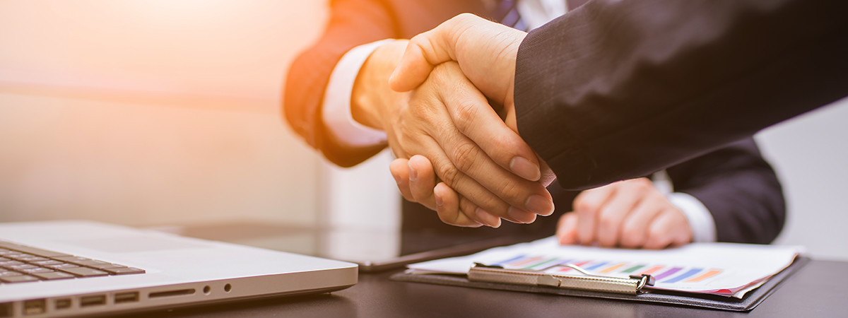 Business Insurance Background, handshake